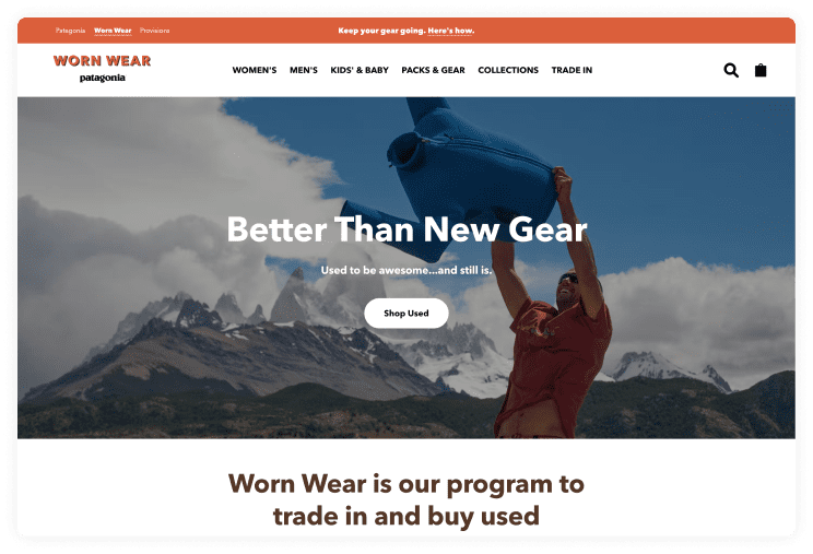 The Patagonia site has a page dedicated to, Worn Wear, their repair and resell program.